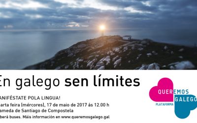 Queremos Galego convoca unha grande manifestación de unidade a favor da nosa lingua en Santiago o 17 de maio