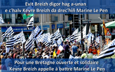 Evit Breizh digor hag a-unan e c’halv Kevre Breizh da drec’hiñ Marine Le Pen