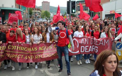 Lá Dearg 2017 – 1000s march in Belfast for Irish language rights