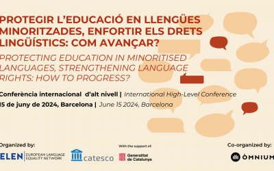 UN Special Rapporteur, Council of Europe, UNESCO in Barcelona for ELEN-CATESCO high level conference on strengthening language rights.